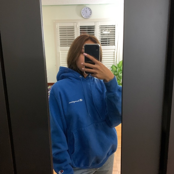Champion Royal Blue Hoodie - Picture 1 of 2